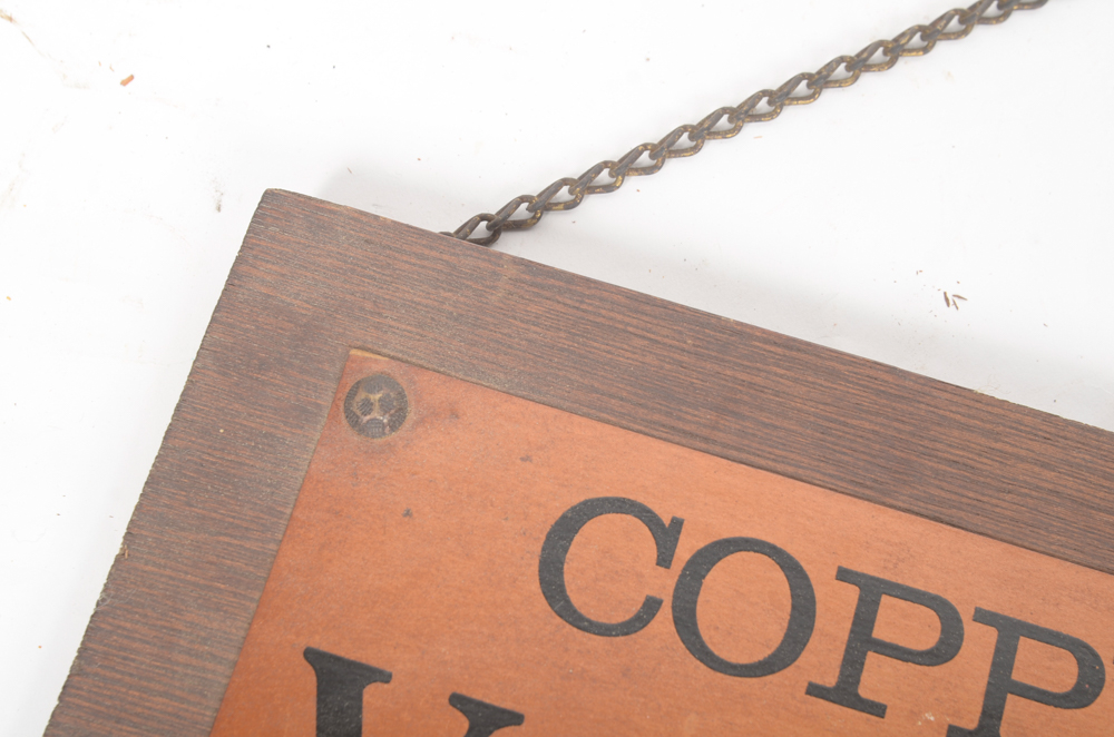 Copper-Stilled Virginia Whiskey Sign