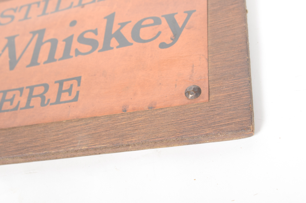 Copper-Stilled Virginia Whiskey Sign