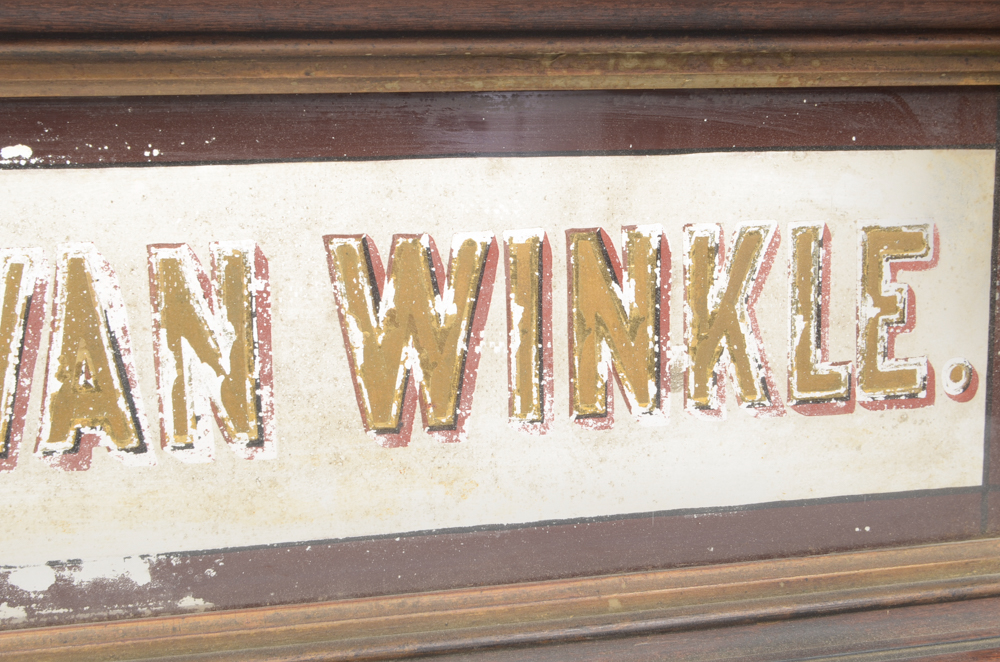 Dr. Mark van Winkle Glass Sign