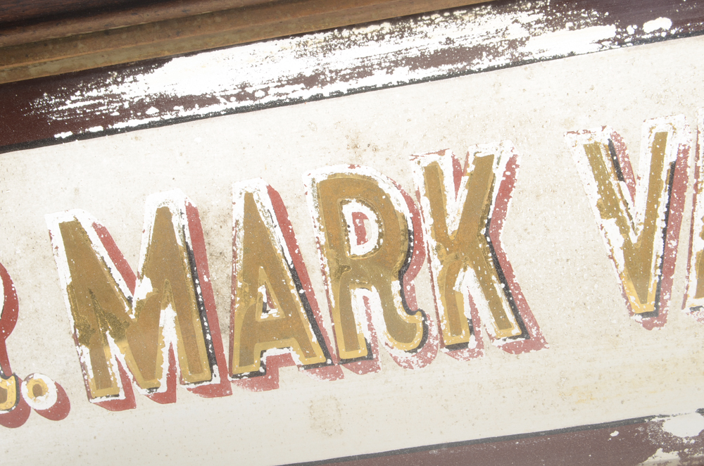 Dr. Mark van Winkle Glass Sign