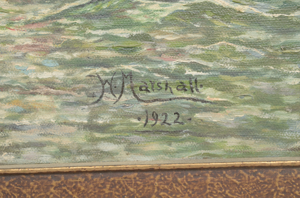 W. Marshall Oil Painting on Canvas