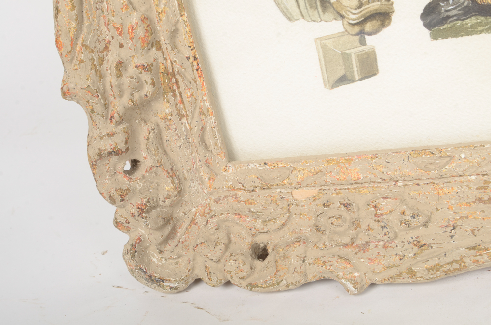 David Connell Watercolor Painting on Paper "Lions of Washington"