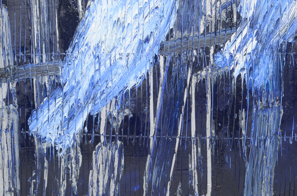 Hunt Slonem Oil Painting on Board