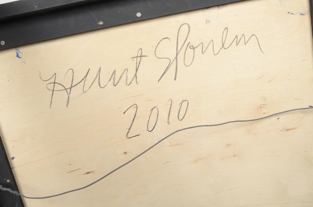 Hunt Slonem Oil Painting on Board