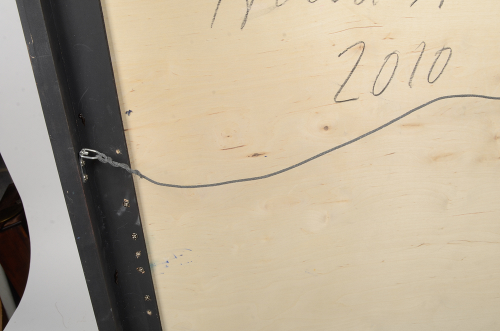 Hunt Slonem Oil Painting on Board