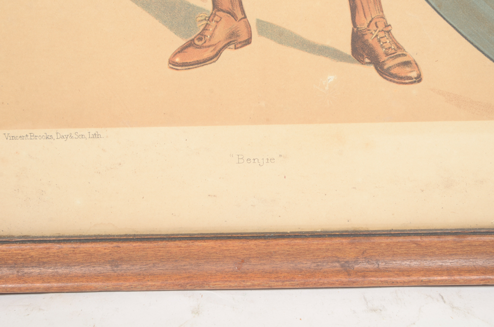 Pair of Vincent Brooks, Day & Son Chromolithographs from "Vanity Fair"