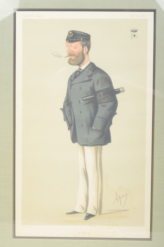 Group of Framed Vincent Brooks Day & Son Chromoithographs From Vanity Fair