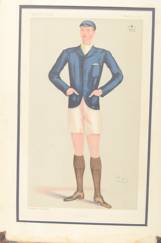 Group of Framed Vincent Brooks Day & Son Chromoithographs From Vanity Fair