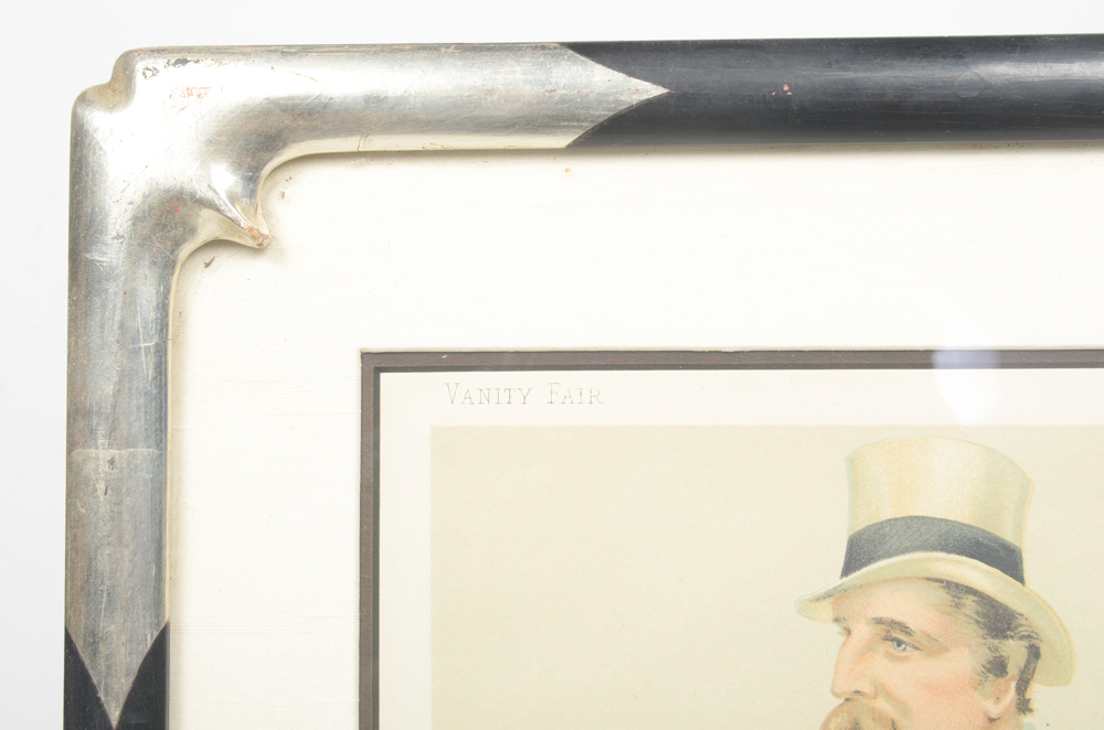 Group of Framed Vincent Brooks Day & Son Chromoithographs From Vanity Fair