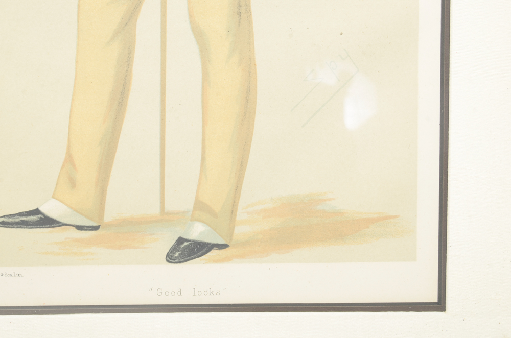 Group of Framed Vincent Brooks Day & Son Chromoithographs From Vanity Fair