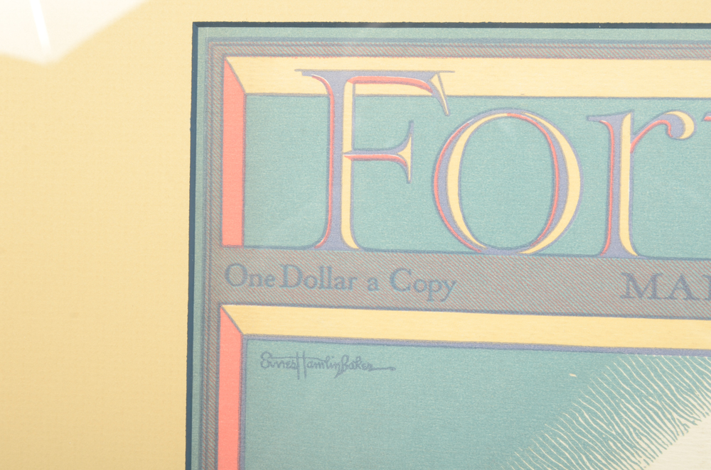 Collection of Framed "Fortune" Magazine Covers