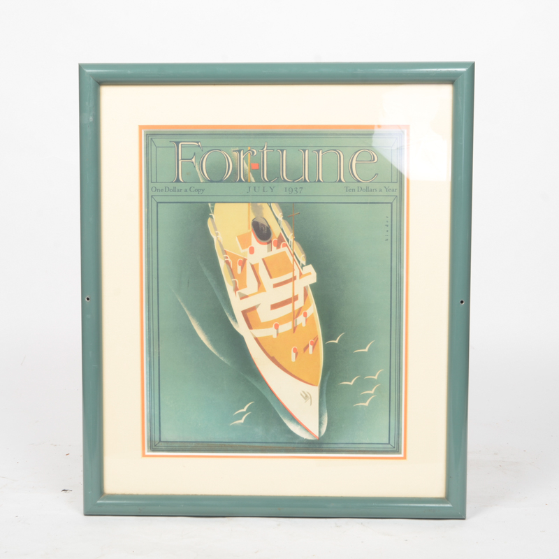 Collection of Framed "Fortune" Magazine Covers