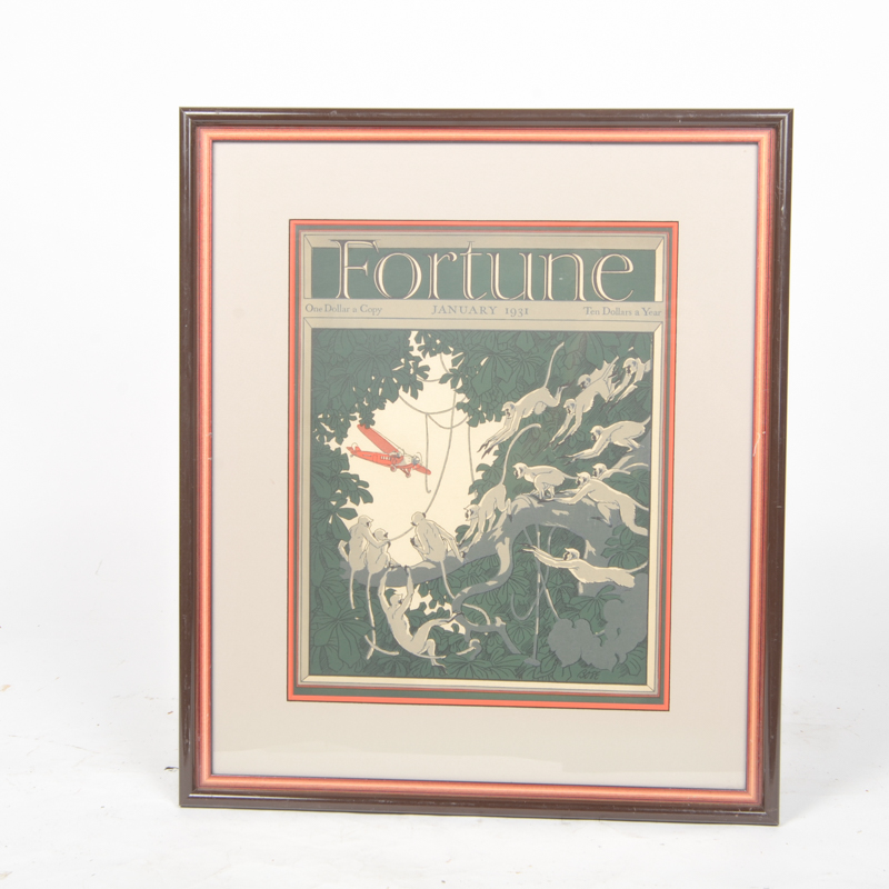 Collection of Framed "Fortune" Magazine Covers