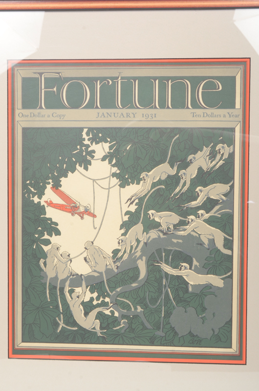 Collection of Framed "Fortune" Magazine Covers