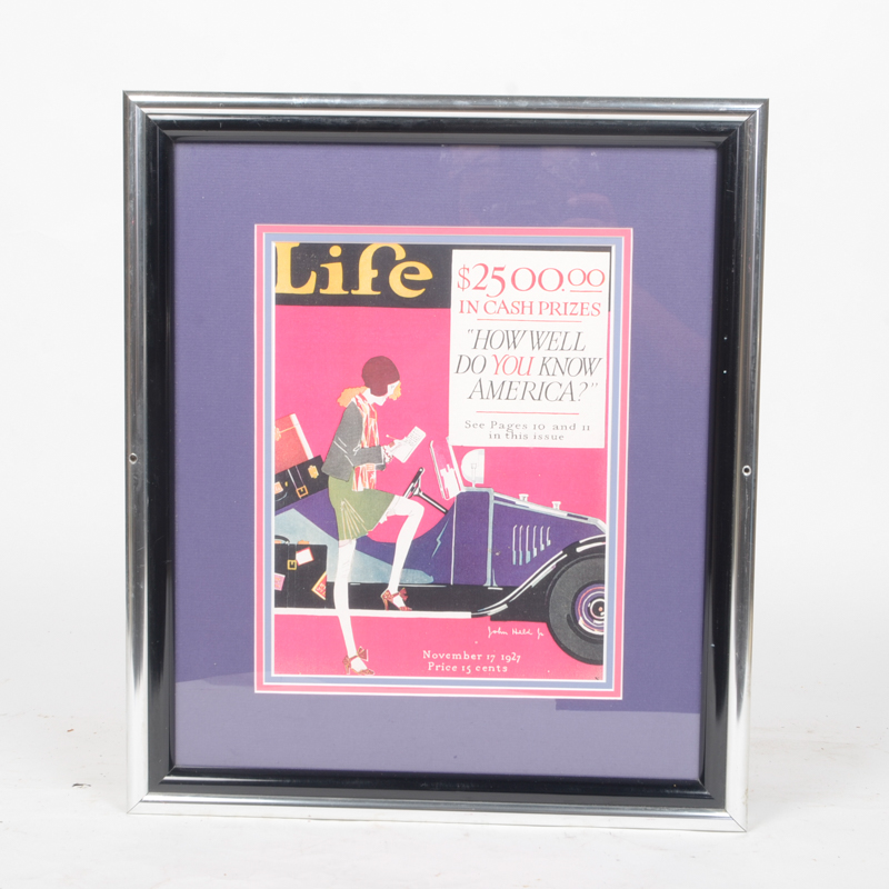 Pair of Framed Giclees After "Life" Magazine Covers