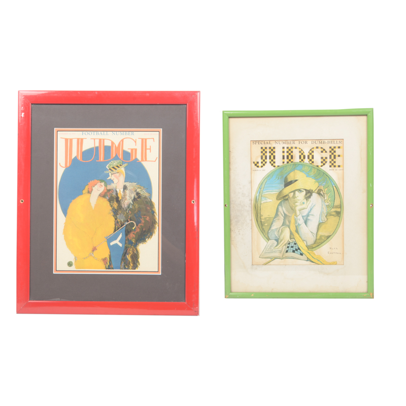 Pair of Vintage "Judge" Magazine Covers