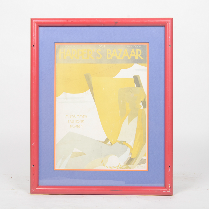 Collection of Framed "Harper's Bazaar" Magazine Covers