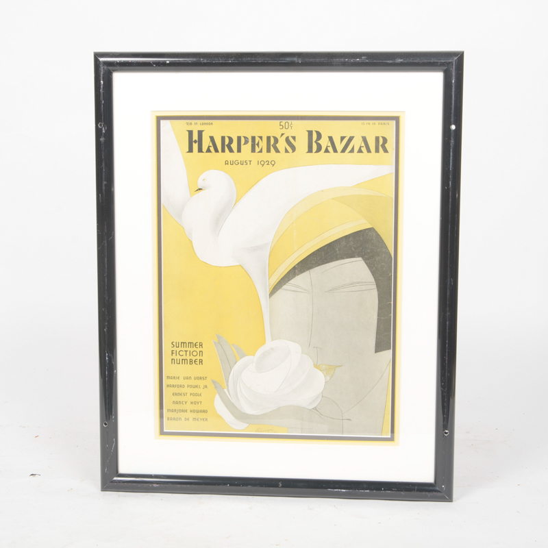 Collection of Framed "Harper's Bazaar" Magazine Covers