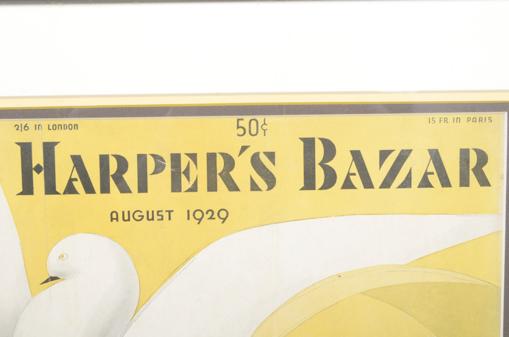 Collection of Framed "Harper's Bazaar" Magazine Covers