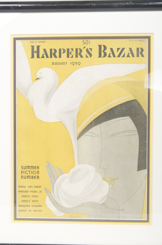 Collection of Framed "Harper's Bazaar" Magazine Covers