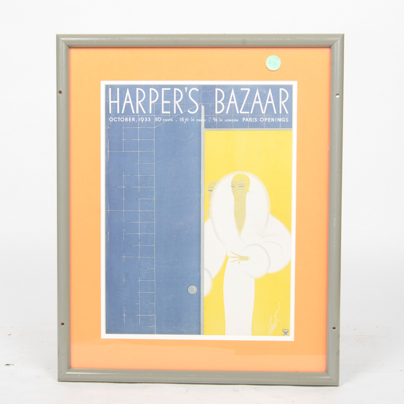 Collection of Framed "Harper's Bazaar" Magazine Covers