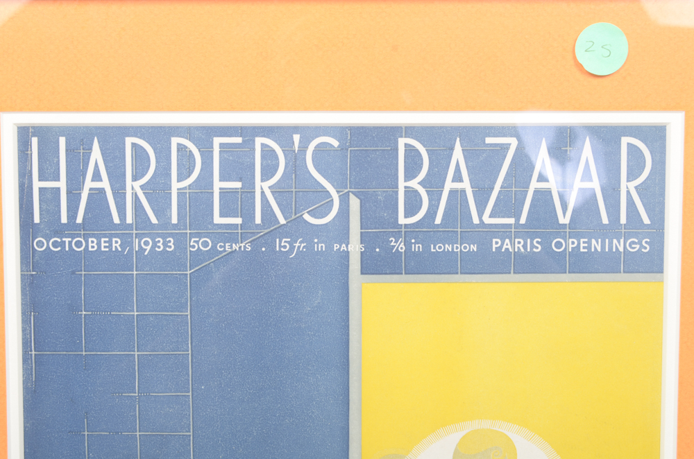 Collection of Framed "Harper's Bazaar" Magazine Covers