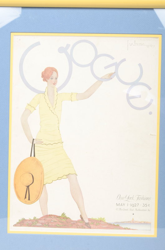 Pair of Vintage Prints After "Vogue" Magazine Covers