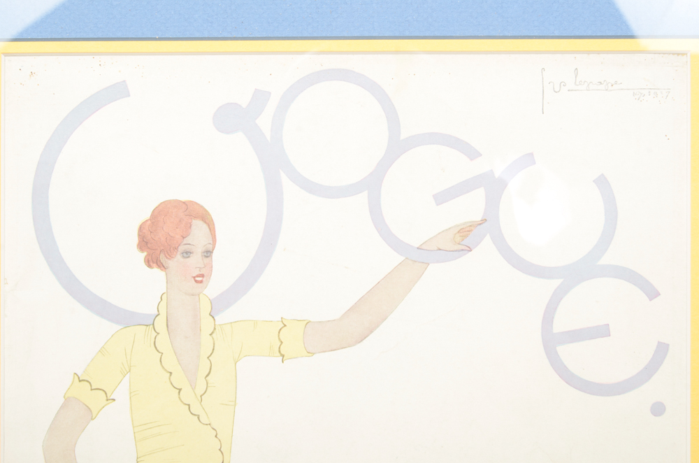 Pair of Vintage Prints After "Vogue" Magazine Covers