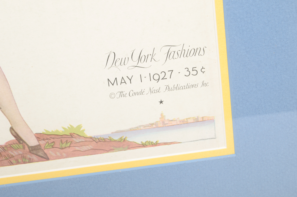 Pair of Vintage Prints After "Vogue" Magazine Covers