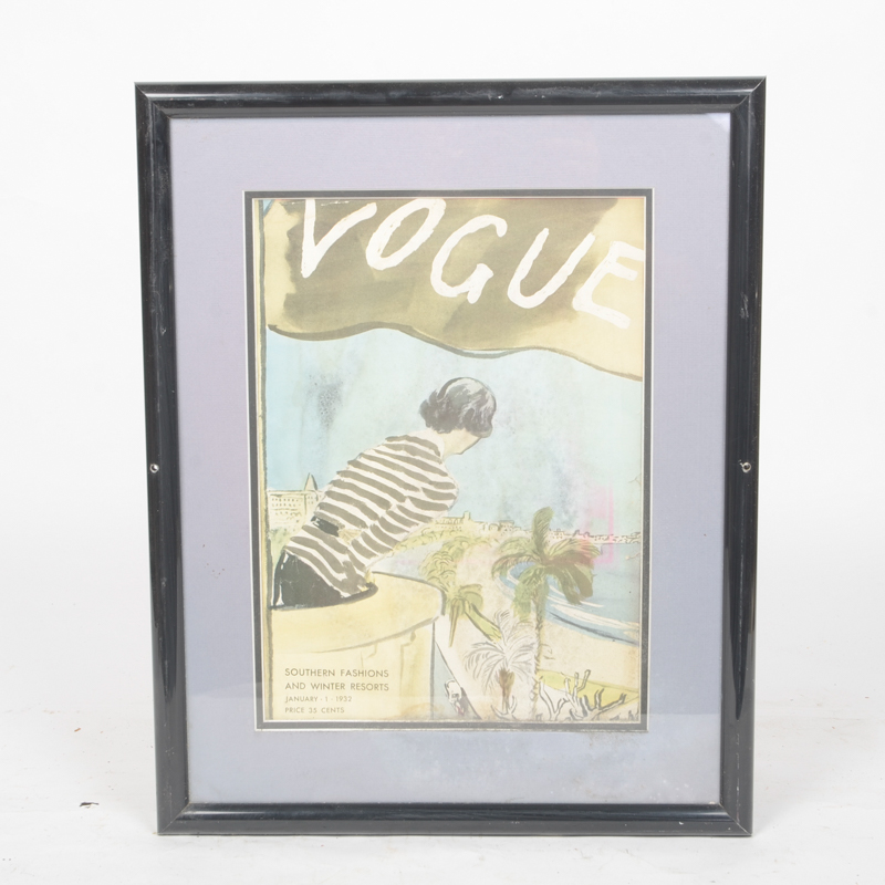 Pair of Vintage Prints After "Vogue" Magazine Covers