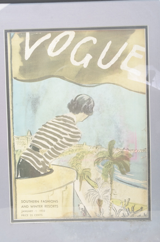 Pair of Vintage Prints After "Vogue" Magazine Covers