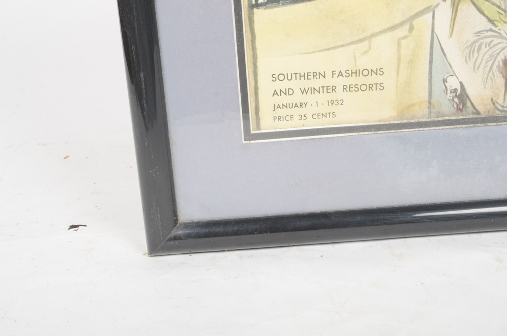 Pair of Vintage Prints After "Vogue" Magazine Covers