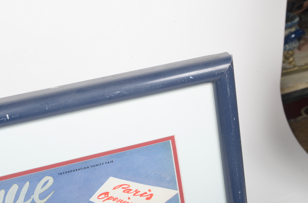 Pair of Framed Prints After "Vogue" Magazine Covers