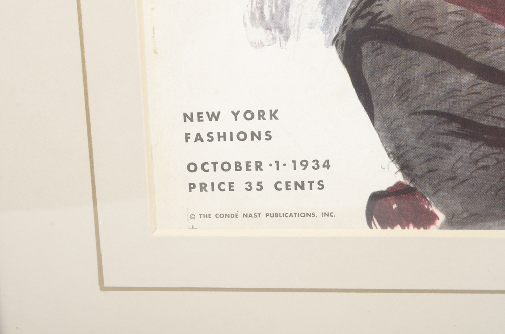 Pair of Framed Prints After "Vogue" Magazine Covers