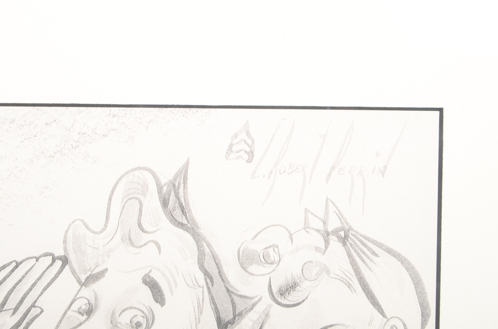 Set of Five Offset Lithographs After Charles Robert Perrin Illustrations