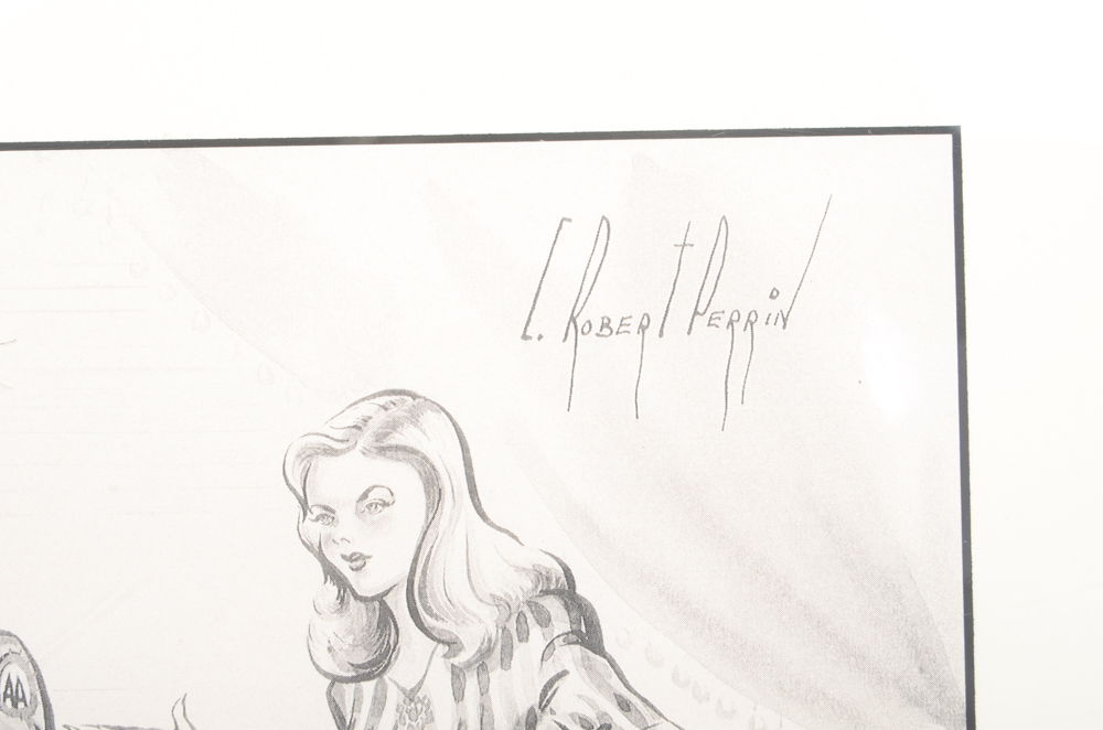 Set of Five Offset Lithographs After Charles Robert Perrin Illustrations