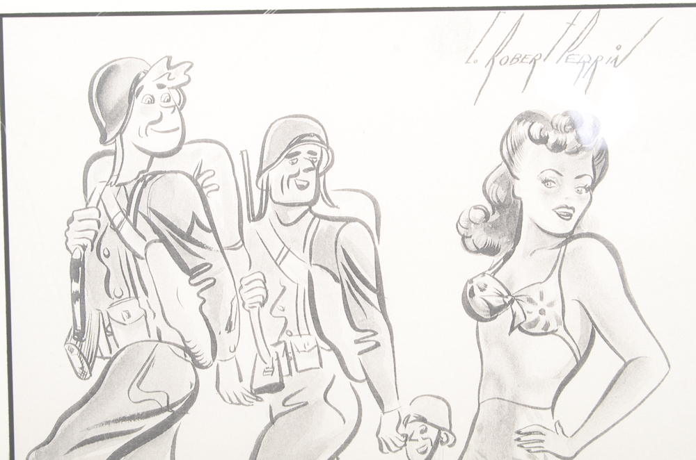 Set of Five Offset Lithographs After Charles Robert Perrin Illustrations