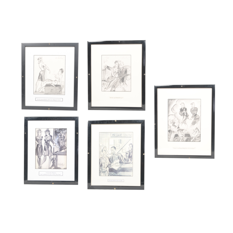 Collection of Offset Lithographs After Charles Robert Perrin Illustrations