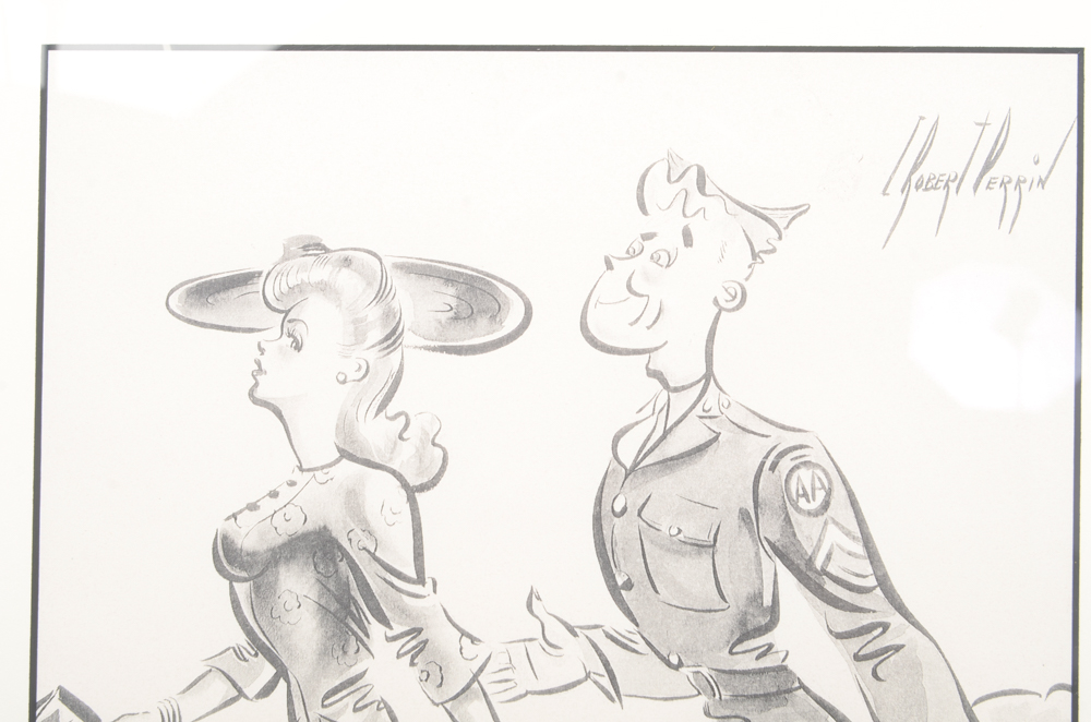 Set of Five Offset Lithographs After Charles Robert Perrin Illustrations