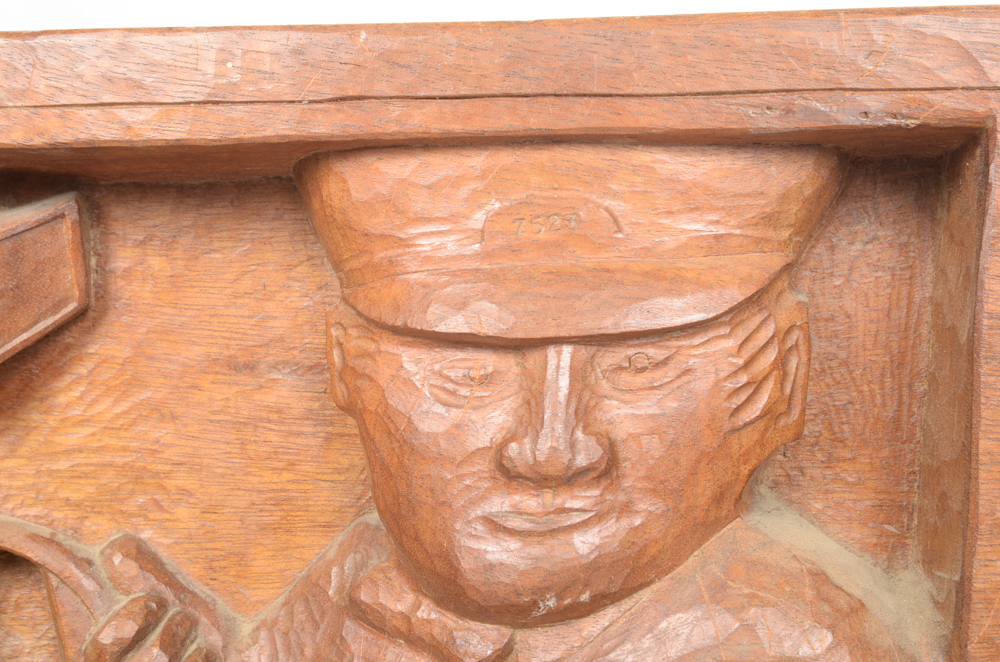 Hand Carved 1966 Cabbie of the Month Award