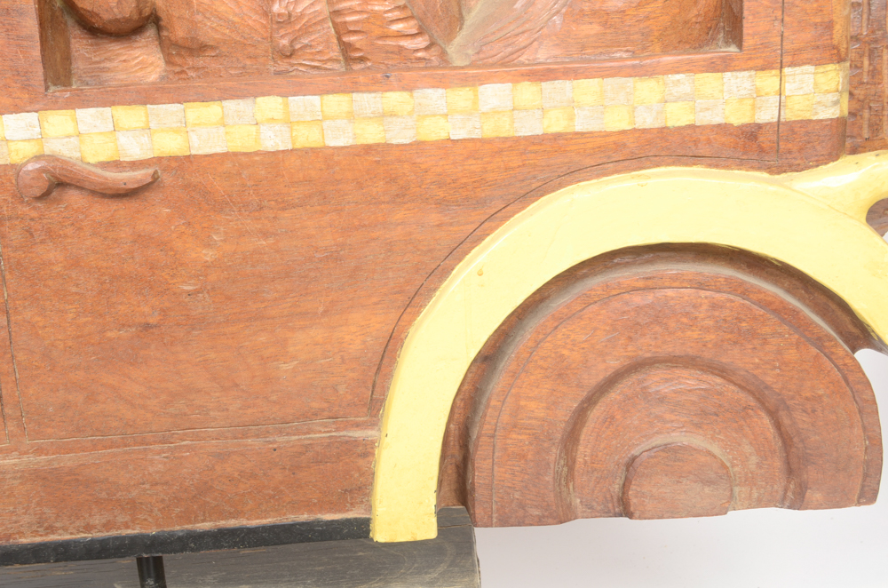 Hand Carved 1966 Cabbie of the Month Award
