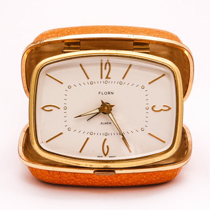 1940s Florn Travel Alarm Clock