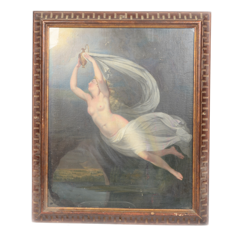 Oil Painting on Board of a Nymph