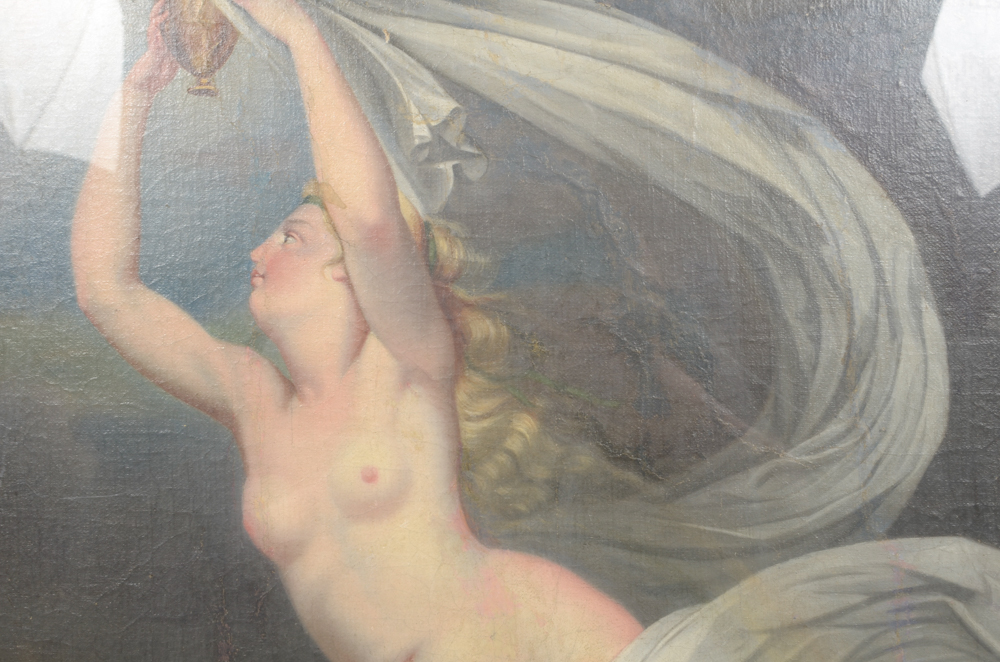 Oil Painting on Board of a Nymph