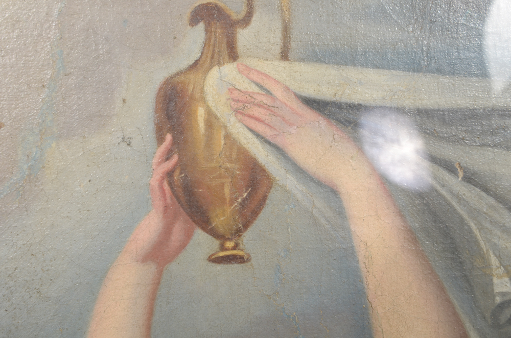 Oil Painting on Board of a Nymph