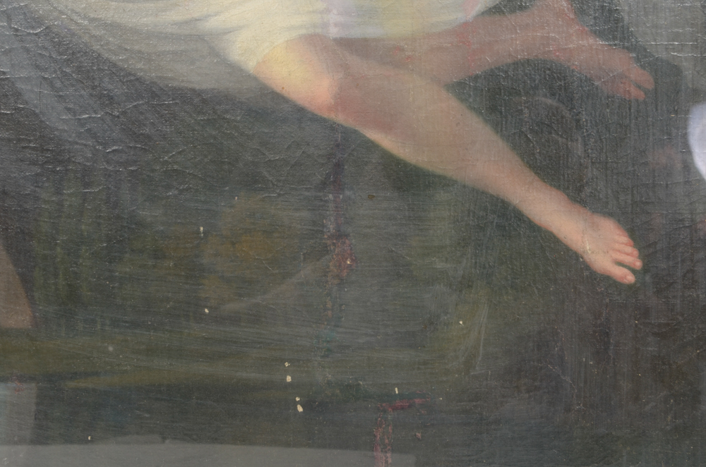 Oil Painting on Board of a Nymph