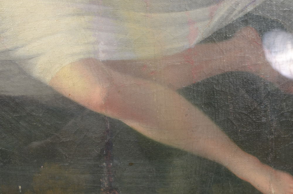 Oil Painting on Board of a Nymph