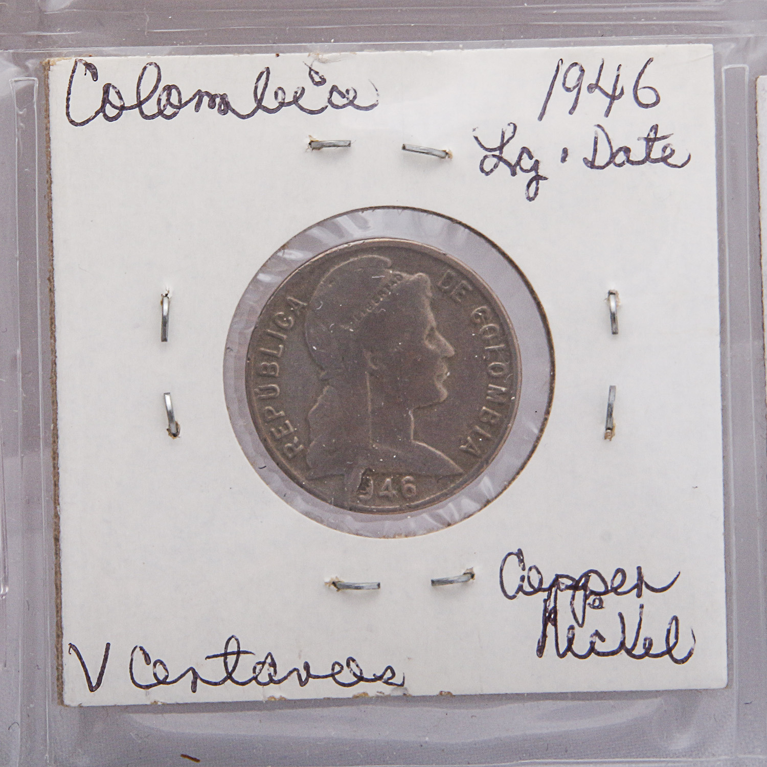 Coins from Costa Rica, El Salvador, Dominican Republic, Cuba and Costa Rica