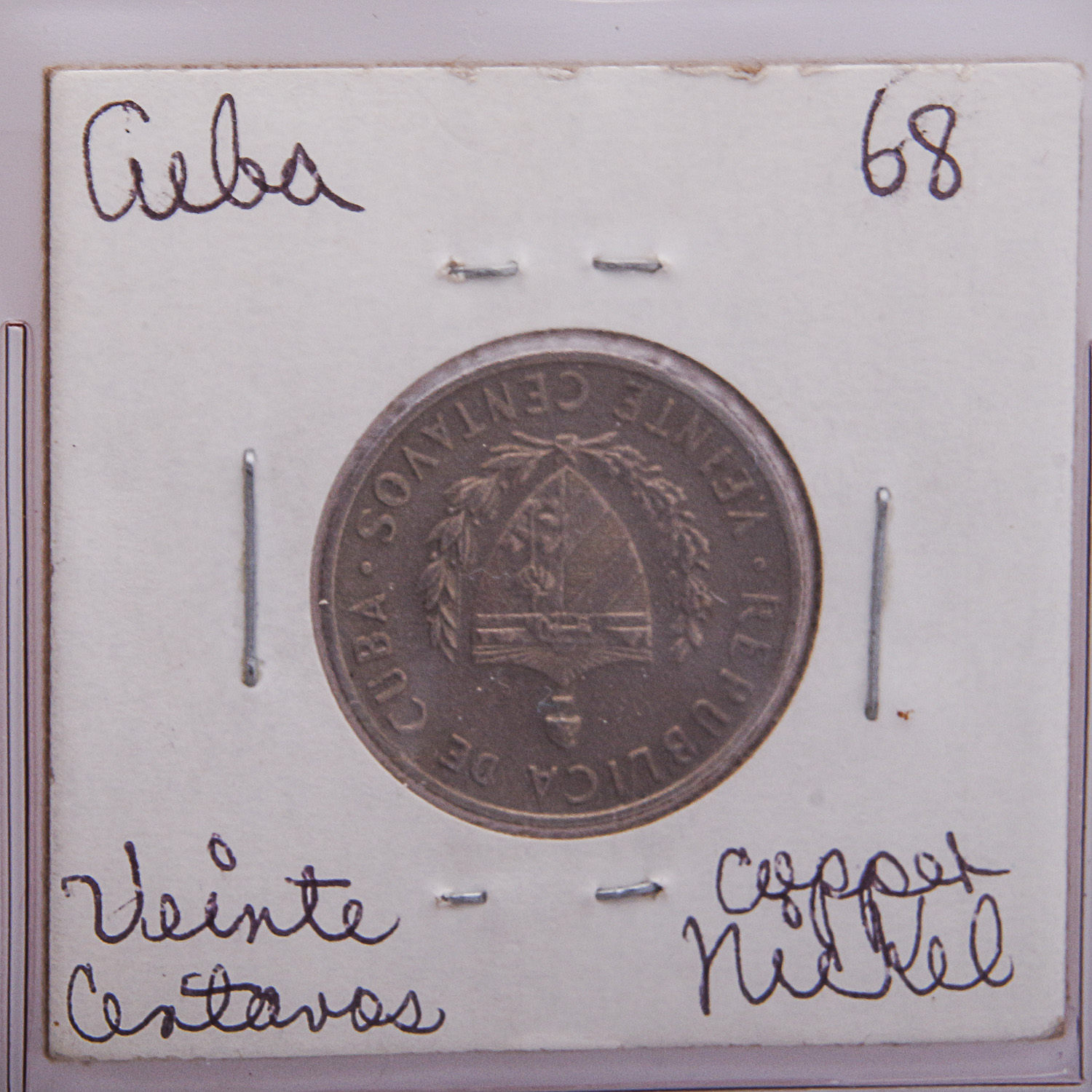 Coins from Costa Rica, El Salvador, Dominican Republic, Cuba and Costa Rica