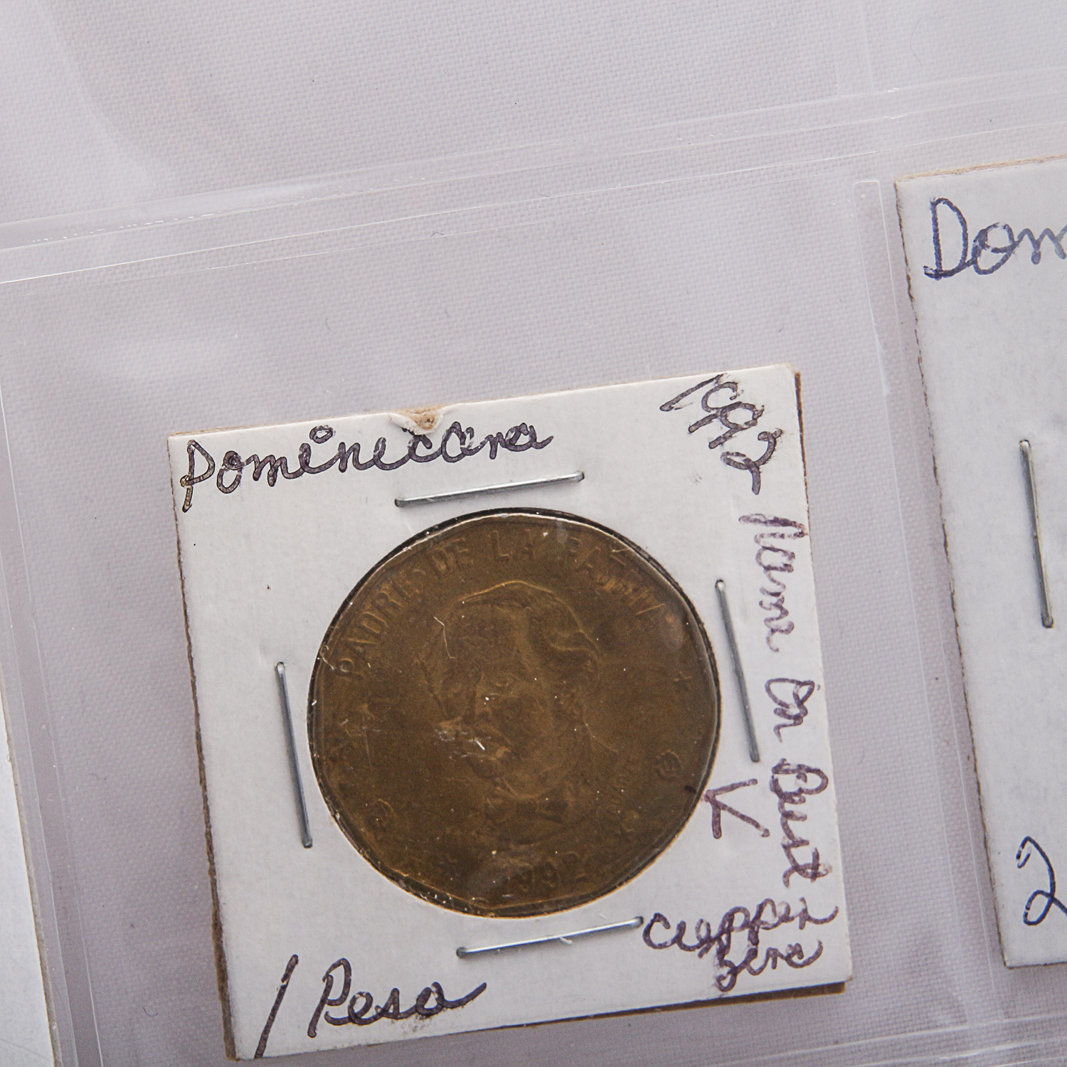 Coins from Costa Rica, El Salvador, Dominican Republic, Cuba and Costa Rica